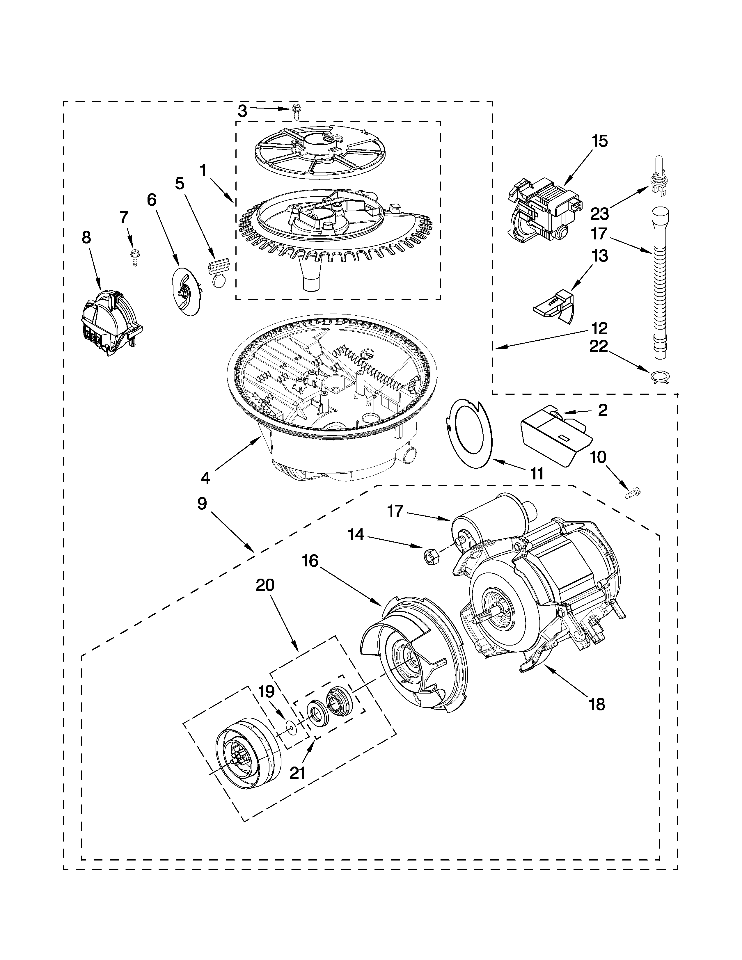 Pump and motor parts
