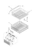 Upper and lower rack and track parts