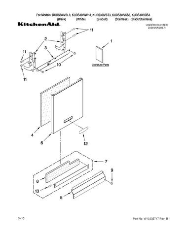 Door and panel parts