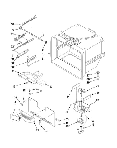 Freezer liner parts