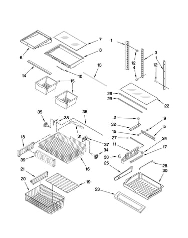 Shelf parts