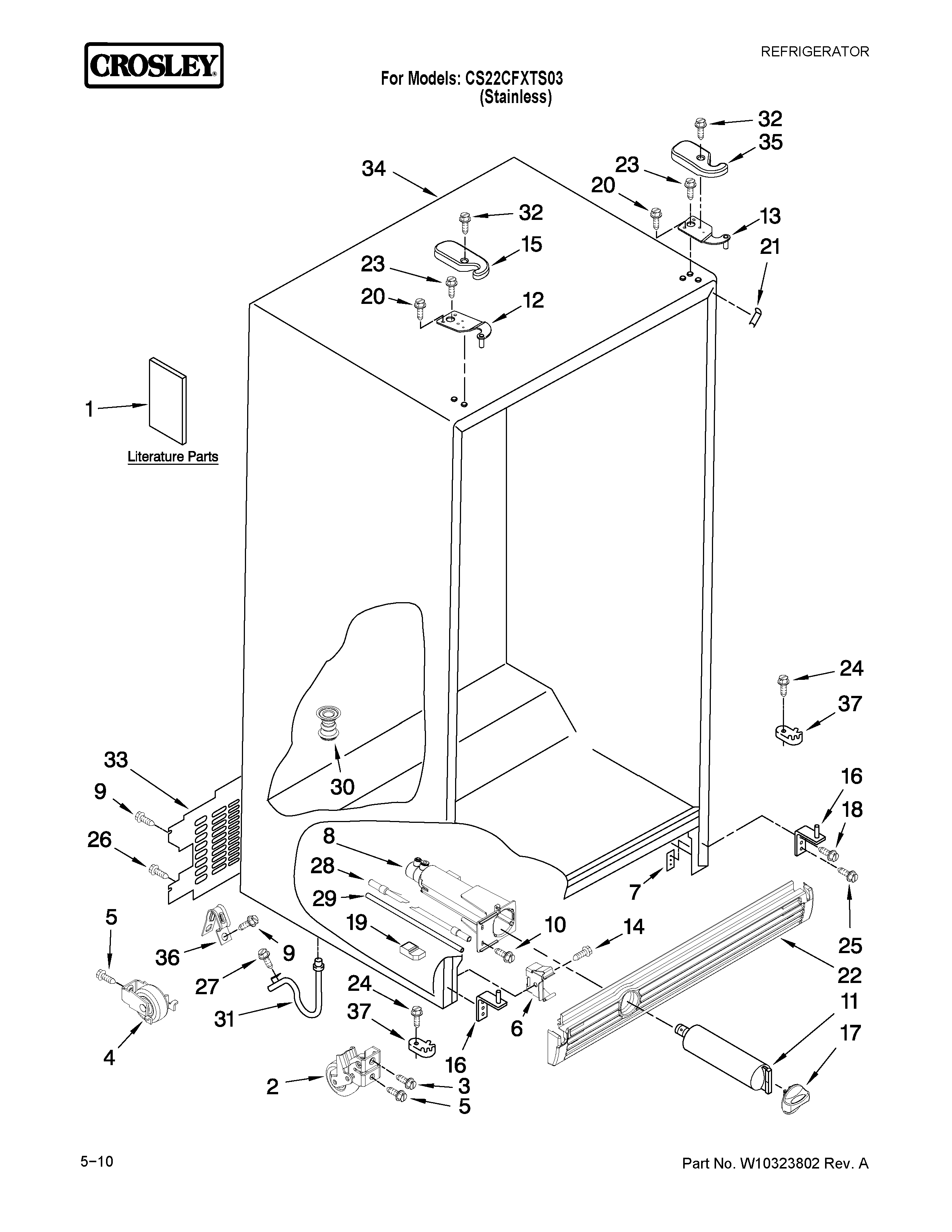 Cabinet parts