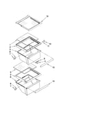 Refrigerator shelf parts