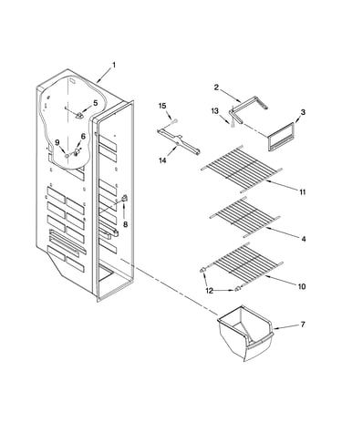 Freezer liner parts