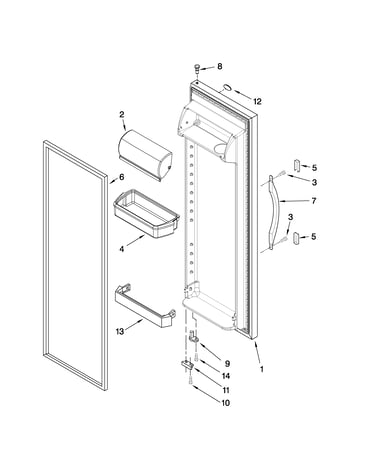 Refrigerator door parts