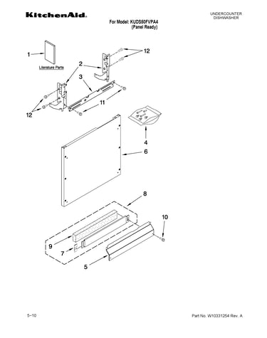 Door and panel parts