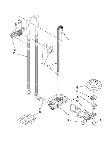 Fill, drain and overfill parts