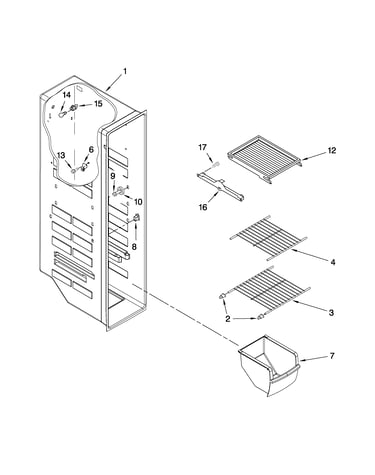 Freezer liner parts