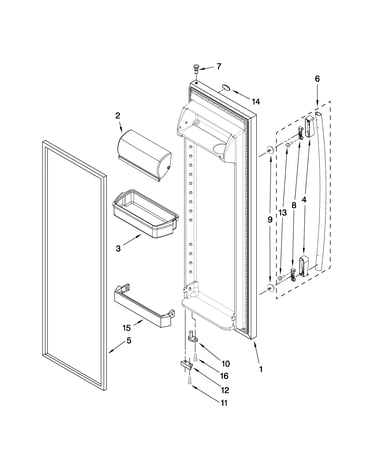 Refrigerator door parts