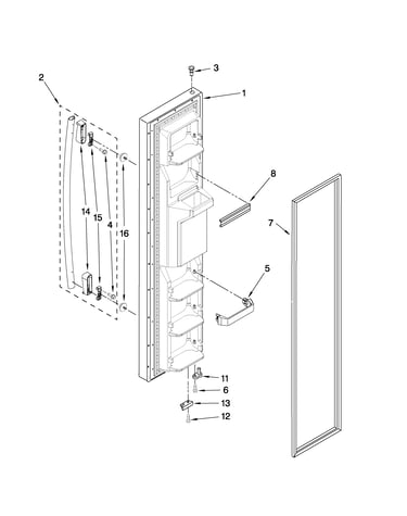 Freezer door parts