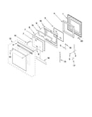 Oven door parts