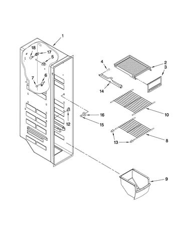 Freezer liner parts