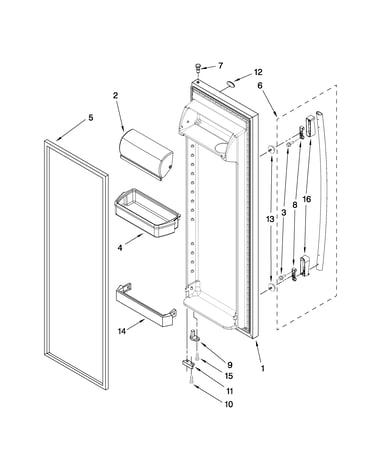 Refrigerator door parts
