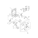 Whirlpool ED5GVEXVD03 dispenser front parts diagram
