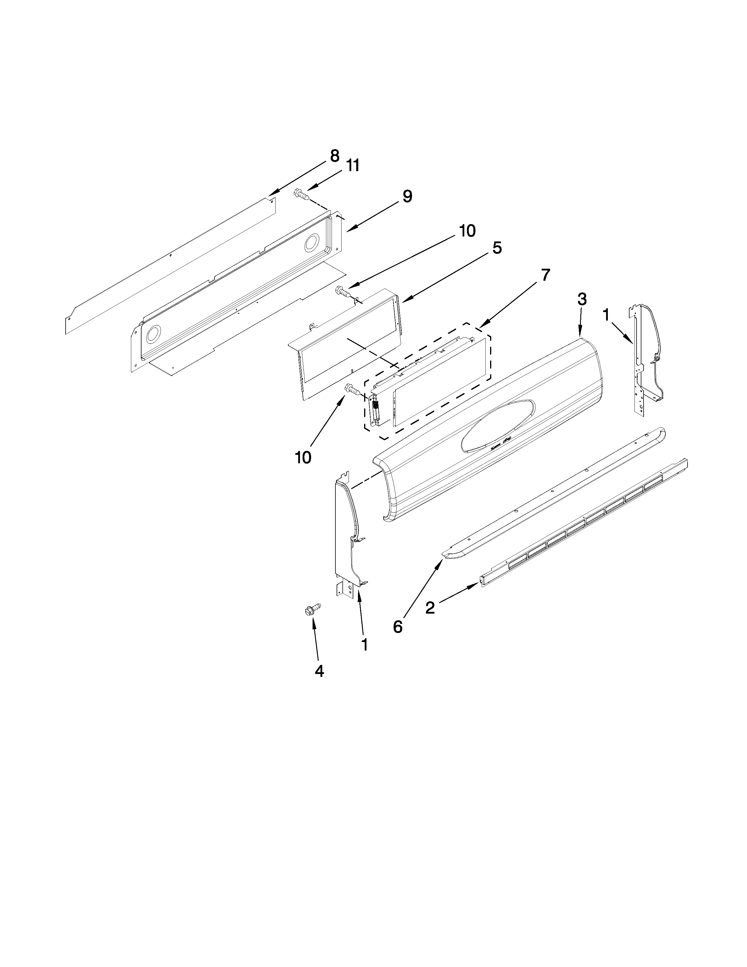 Control panel parts
