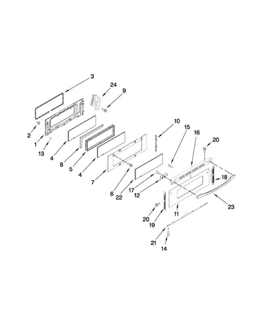 Upper door parts