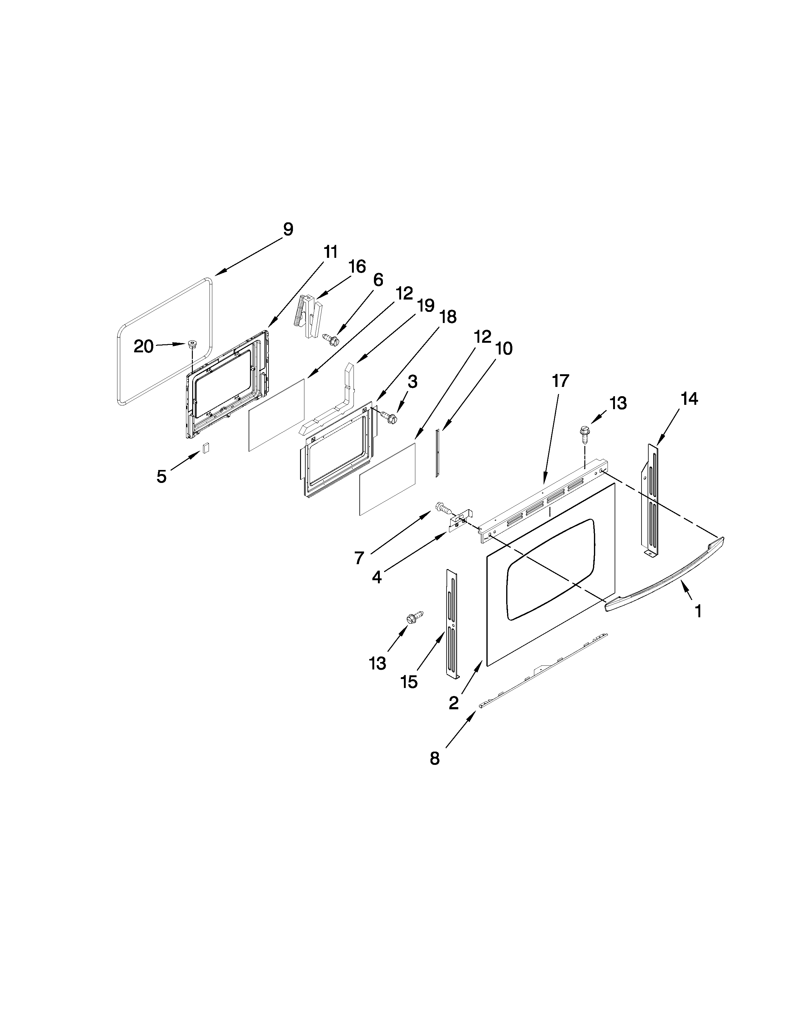 Lower door parts