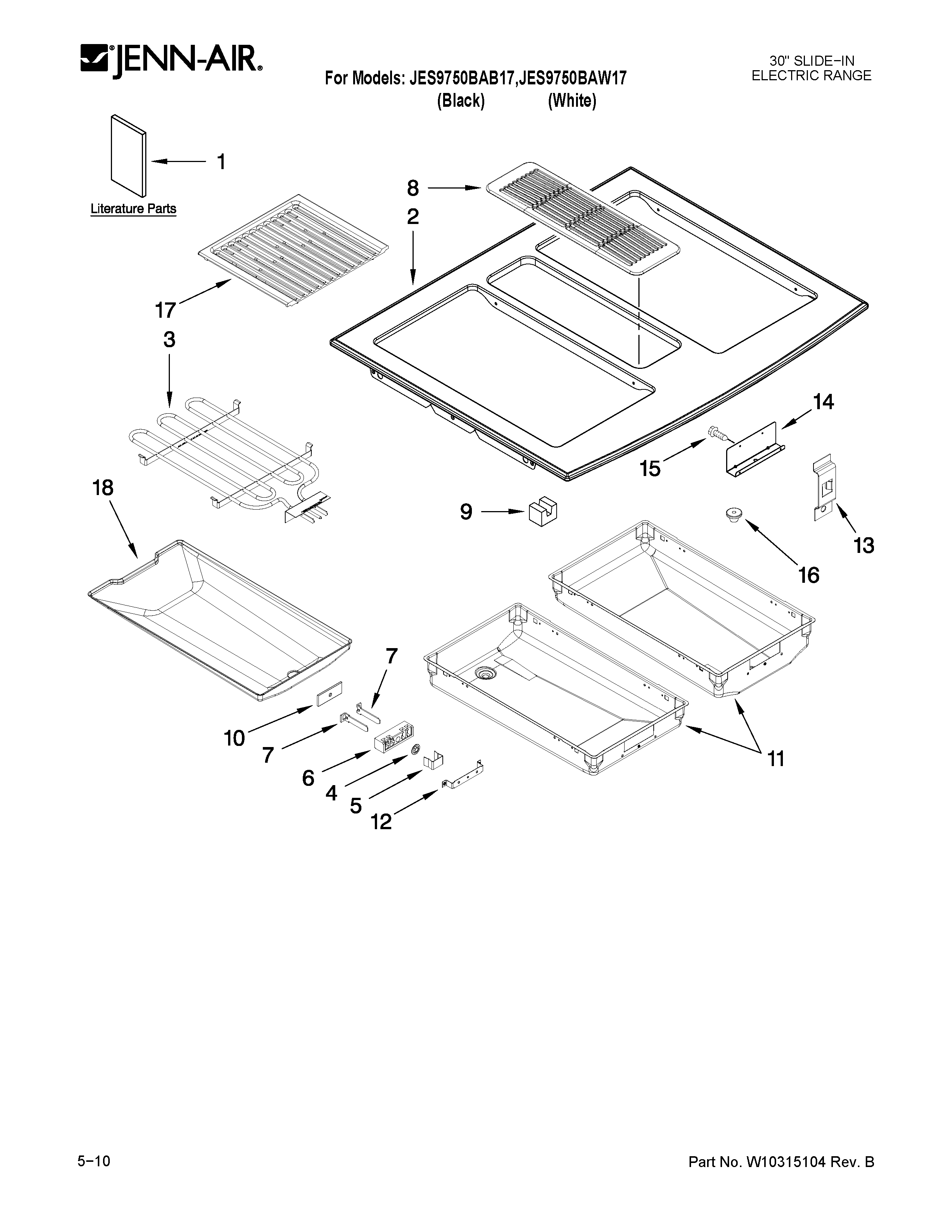 Cooktop parts