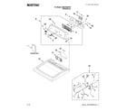 Maytag MEDX600XW0 top and console parts diagram