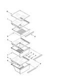 Refrigerator shelf parts