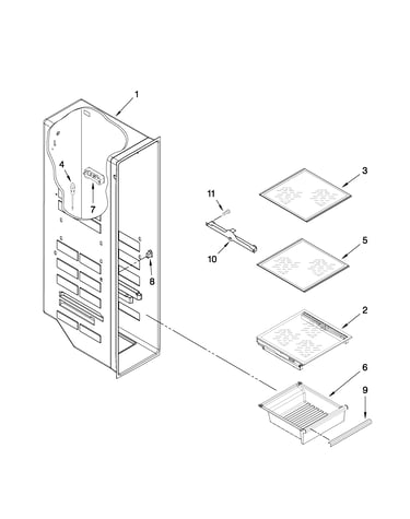 Freezer liner parts