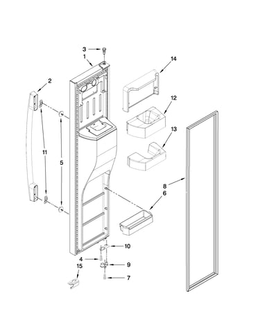 Freezer door parts