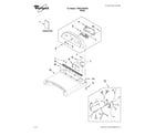 Whirlpool YWED7300XW0 top and console parts diagram