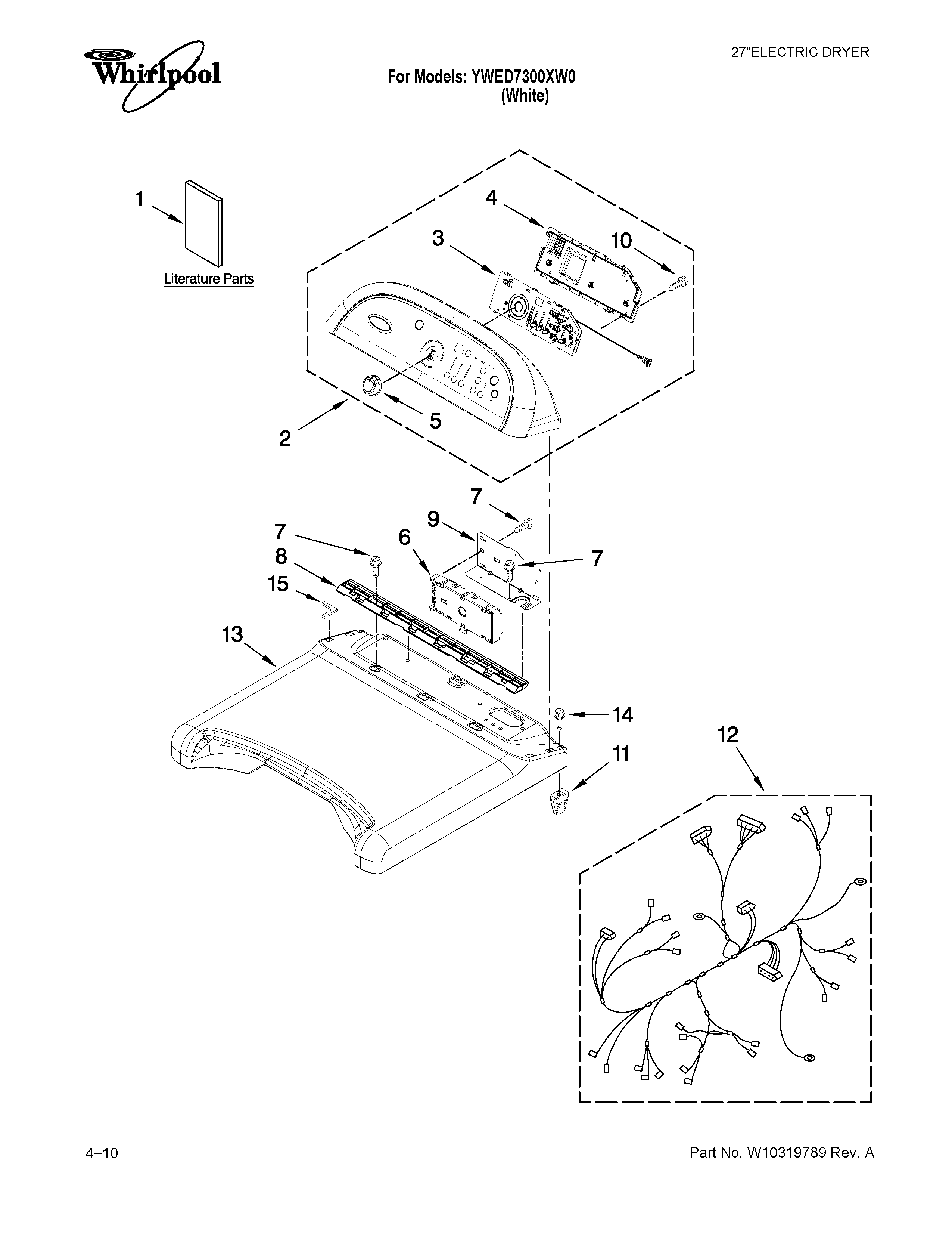 Top and console parts