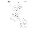 Whirlpool YWED7600XW0 top and console parts diagram