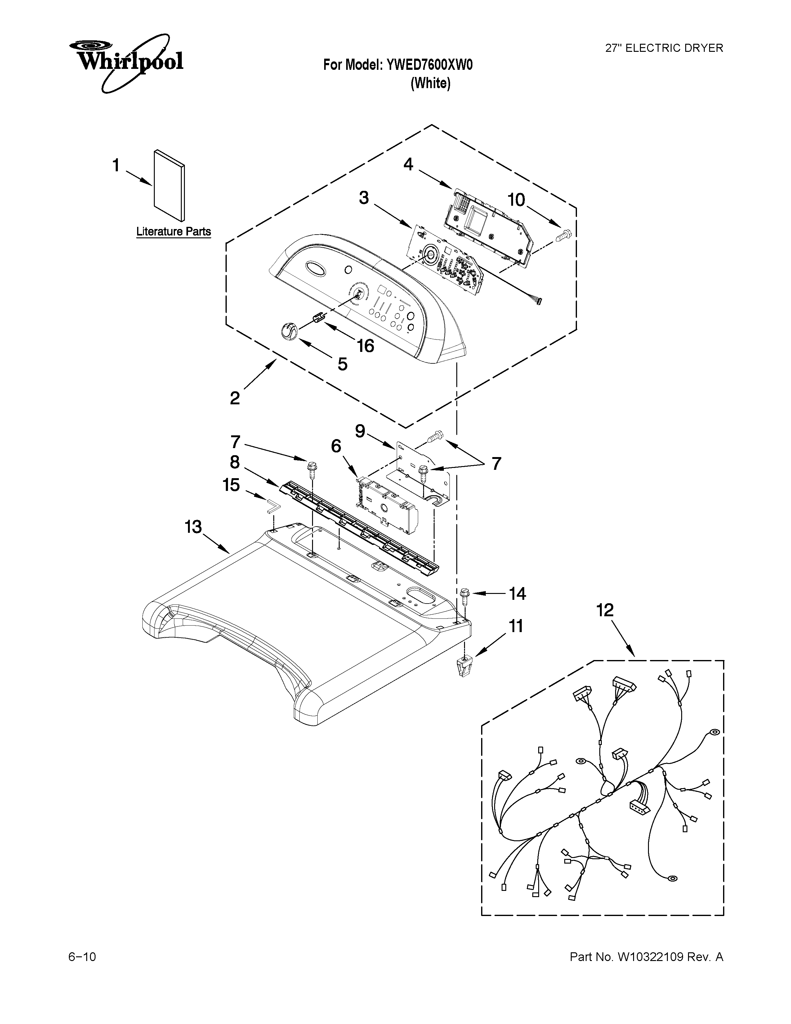 Top and console parts