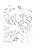 Evaporator, ice cutter grid and water parts