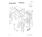 KitchenAid KUIC15PLTS4 cabinet liner and door parts diagram