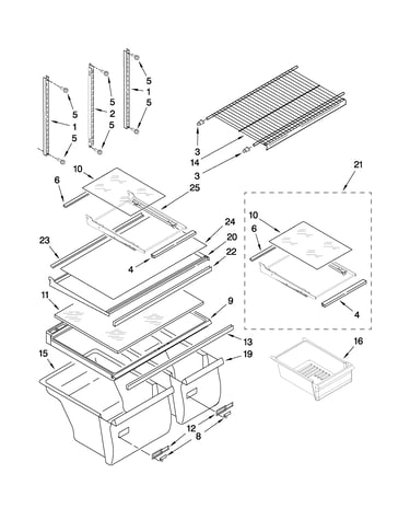 Shelf parts