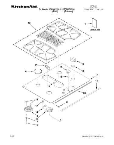 Cooktop parts