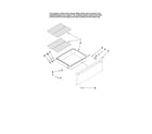 Maytag MER5752BAW15 drawer and rack parts diagram