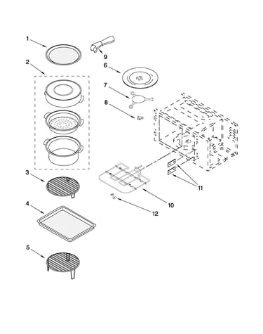 Internal microwave parts