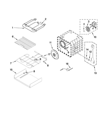 Internal oven parts