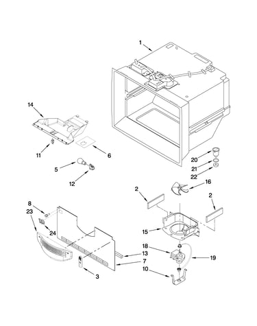 Freezer liner parts