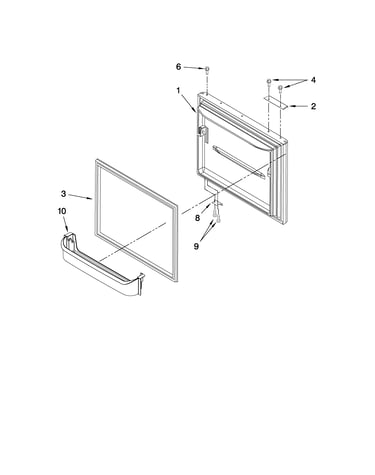 Freezer door parts