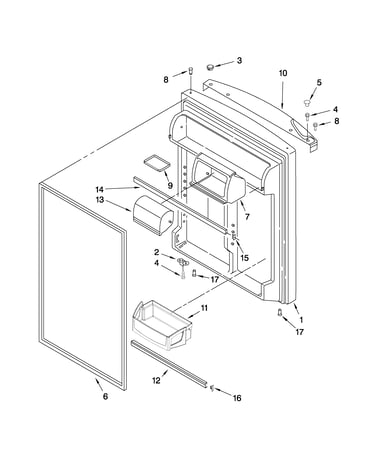 Refrigerator door parts