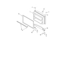 Whirlpool GR2FHMXVY03 freezer door parts diagram