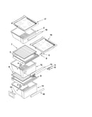 Refrigerator shelf parts