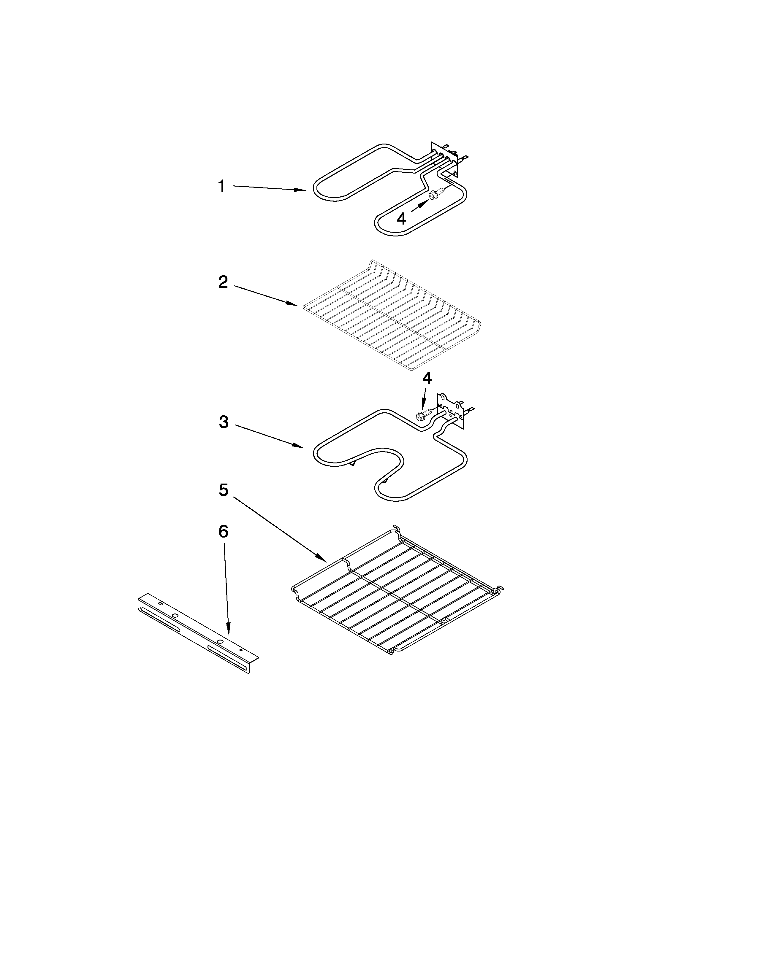 Internal oven parts