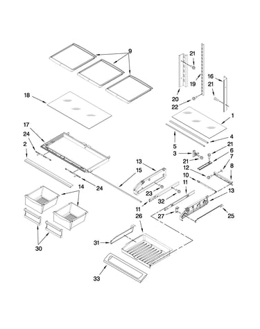 Shelf parts