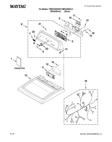 Top and console parts