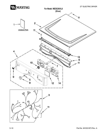 Top and console parts