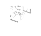 Amana AMV1150VAD0 cabinet and installation parts diagram