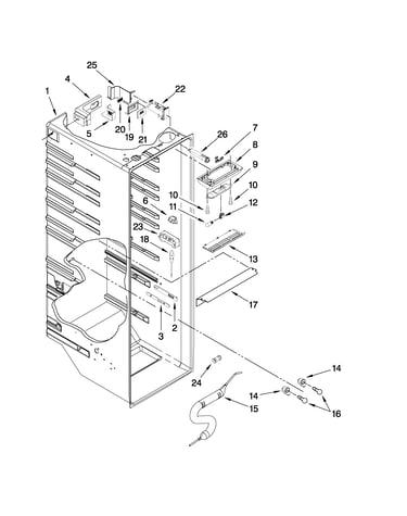 Refrigerator liner parts