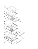 Refrigerator shelf parts