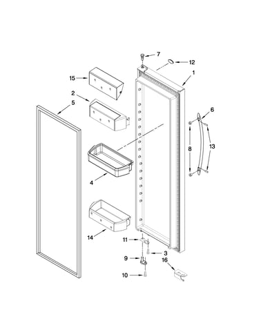 Refrigerator door parts